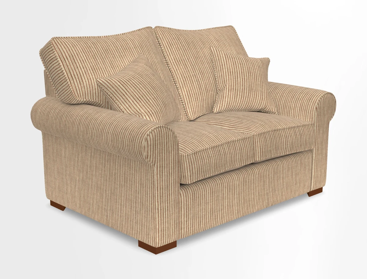 Upperton 3 Seater Loose Cover Sofa in Floral Linen Even So Verde - Fitted cover option available