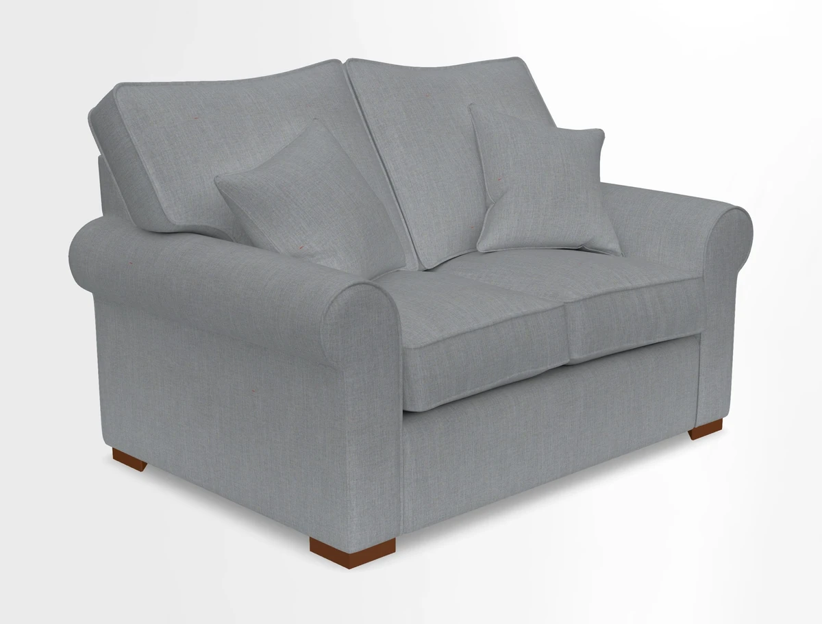 Upperton 3 Seater Loose Cover Sofa in Floral Linen Even So Verde - Fitted cover option available