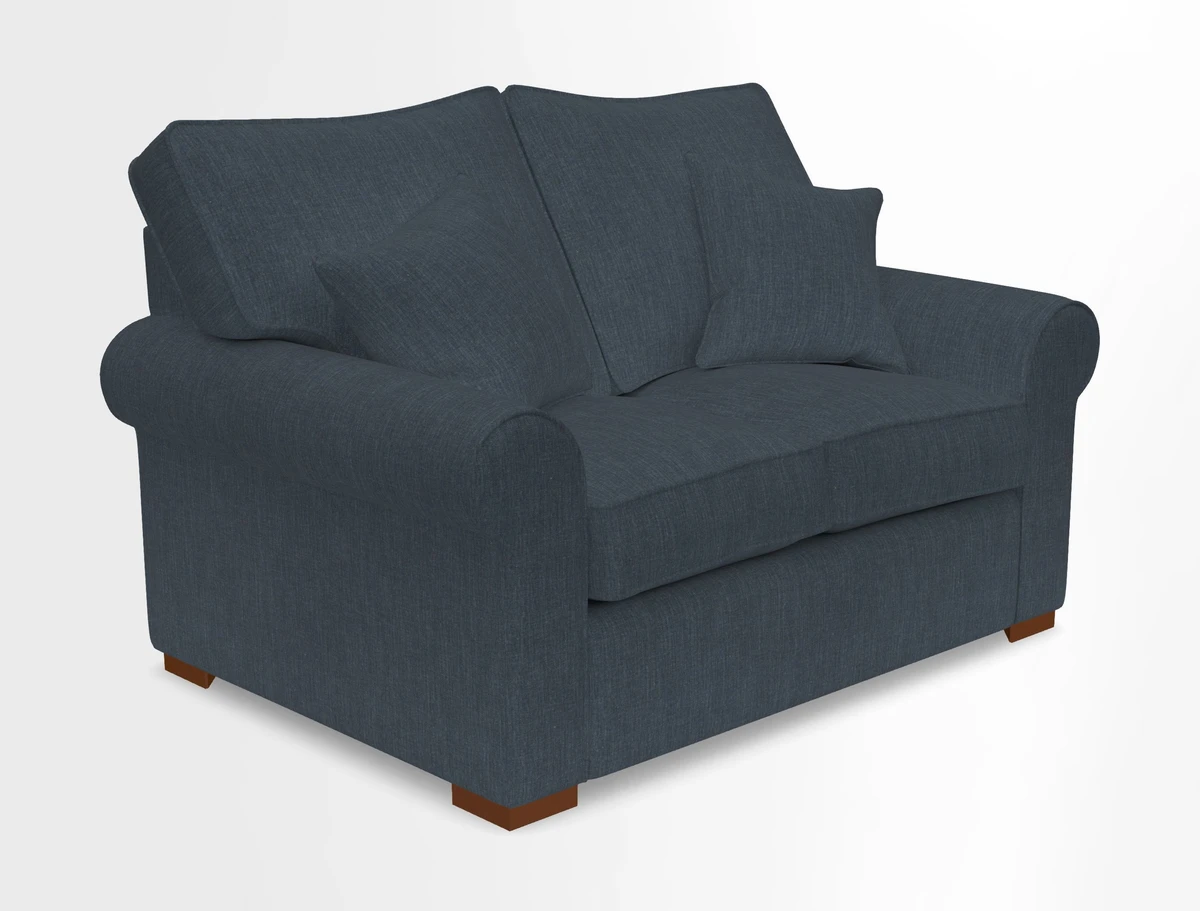 Upperton 3 Seater Loose Cover Sofa in Floral Linen Even So Verde - Fitted cover option available