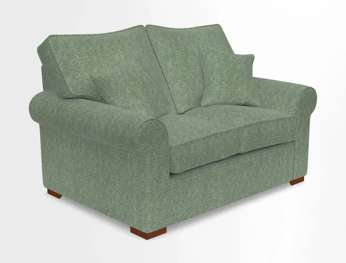 Upperton 3 Seater Loose Cover Sofa in Floral Linen Even So Verde - Fitted cover option available
