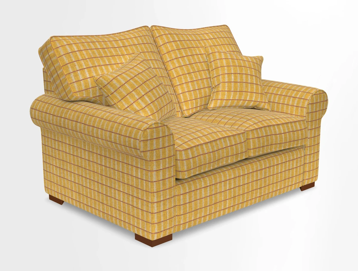 Upperton 3 Seater Loose Cover Sofa in Floral Linen Even So Verde - Fitted cover option available