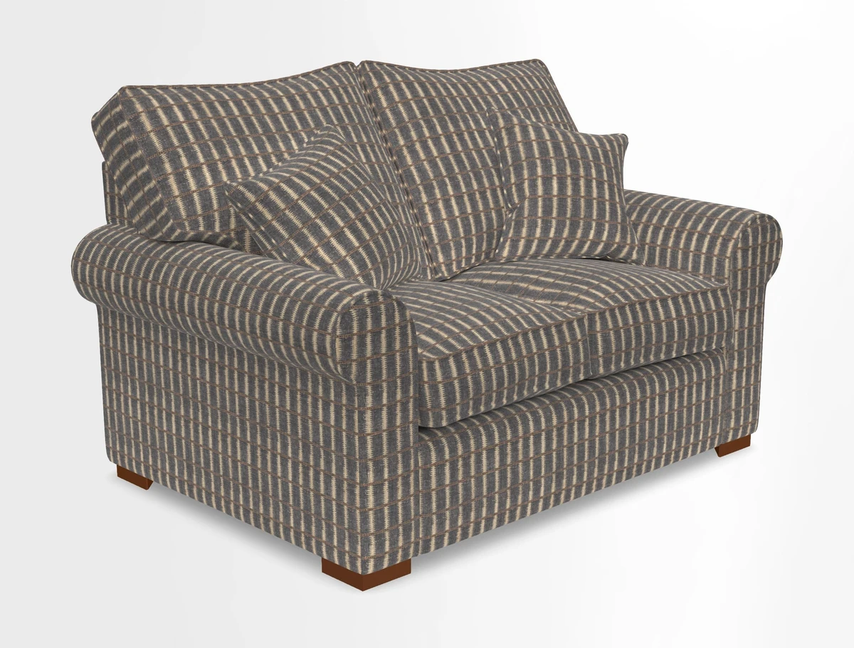 Upperton 3 Seater Loose Cover Sofa in Floral Linen Even So Verde - Fitted cover option available