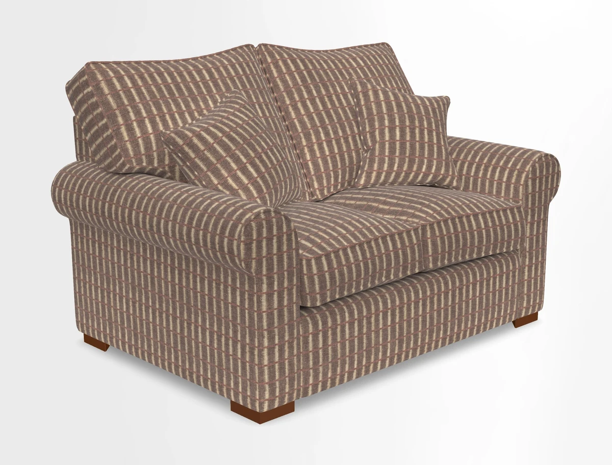 Upperton 3 Seater Loose Cover Sofa in Floral Linen Even So Verde - Fitted cover option available