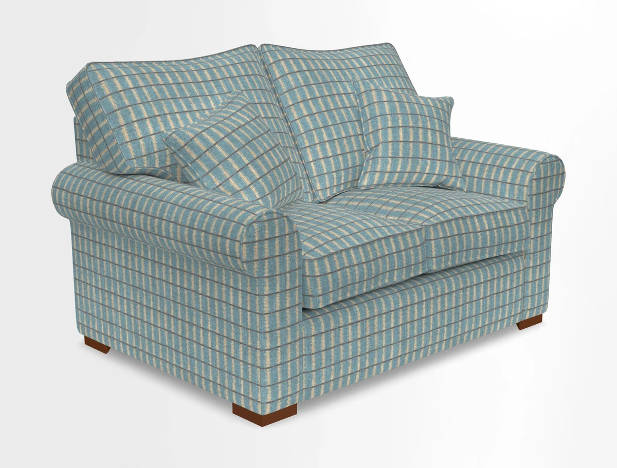 Upperton 3 Seater Loose Cover Sofa in Floral Linen Even So Verde - Fitted cover option available