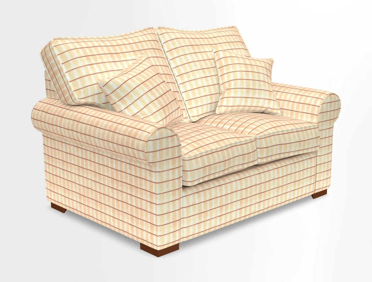 Upperton 3 Seater Loose Cover Sofa in Floral Linen Even So Verde - Fitted cover option available