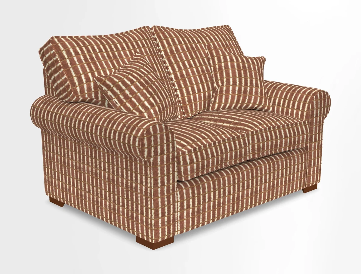 Upperton 3 Seater Loose Cover Sofa in Floral Linen Even So Verde - Fitted cover option available