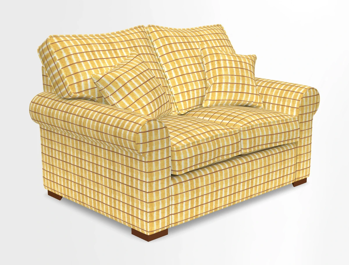Upperton 3 Seater Loose Cover Sofa in Floral Linen Even So Verde - Fitted cover option available