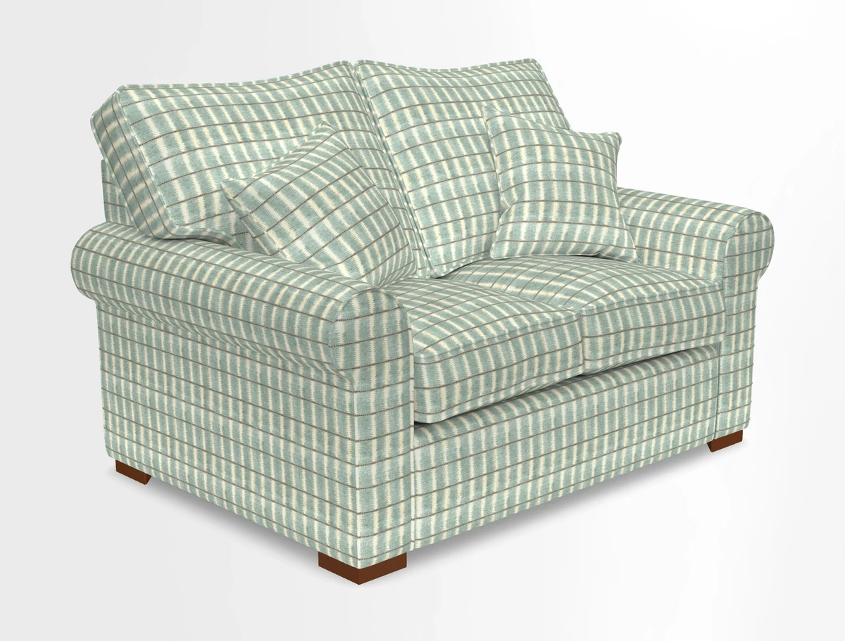 Upperton 3 Seater Loose Cover Sofa in Floral Linen Even So Verde - Fitted cover option available