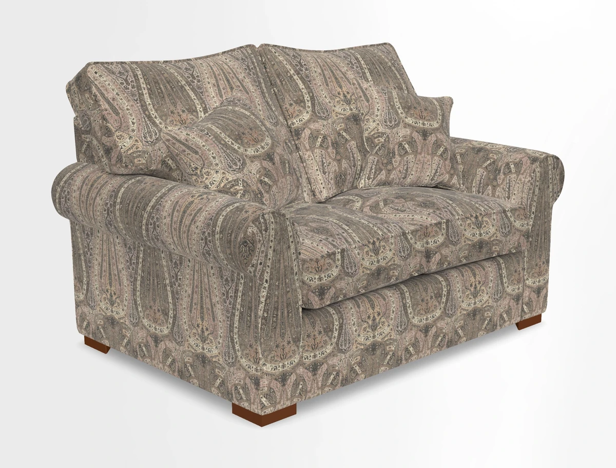 Upperton 3 Seater Loose Cover Sofa in Floral Linen Even So Verde - Fitted cover option available