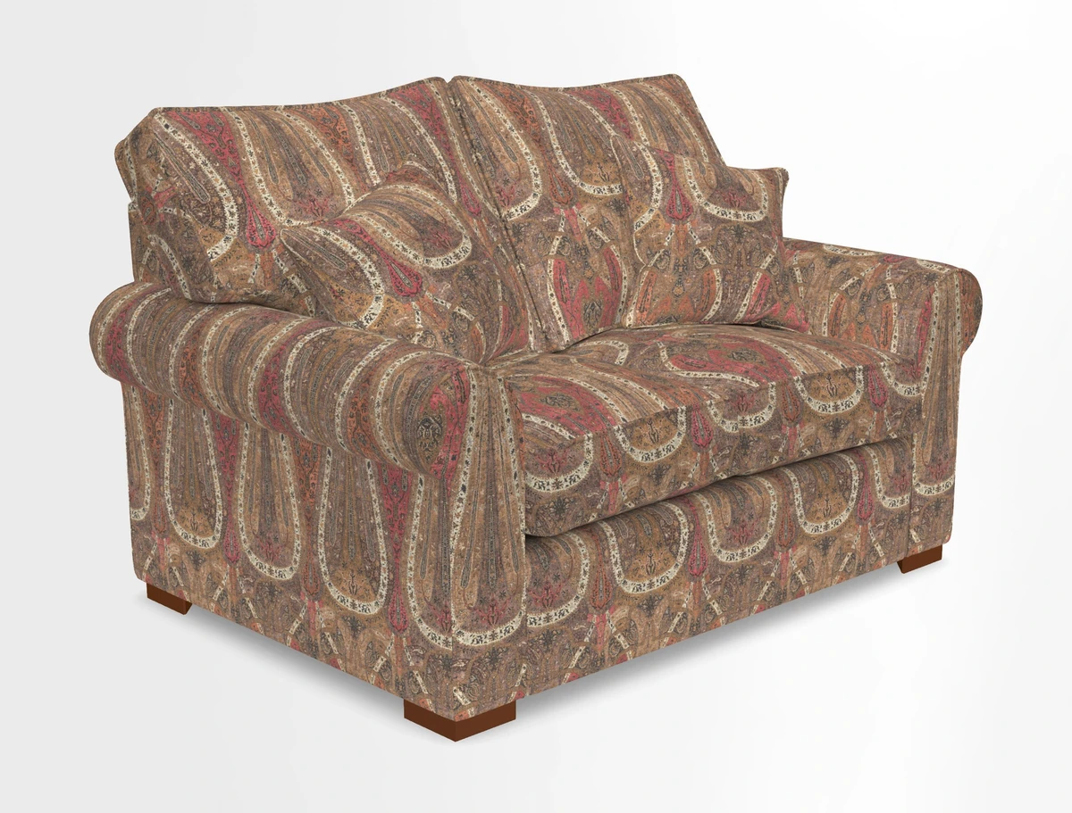 Upperton 3 Seater Loose Cover Sofa in Floral Linen Even So Verde - Fitted cover option available