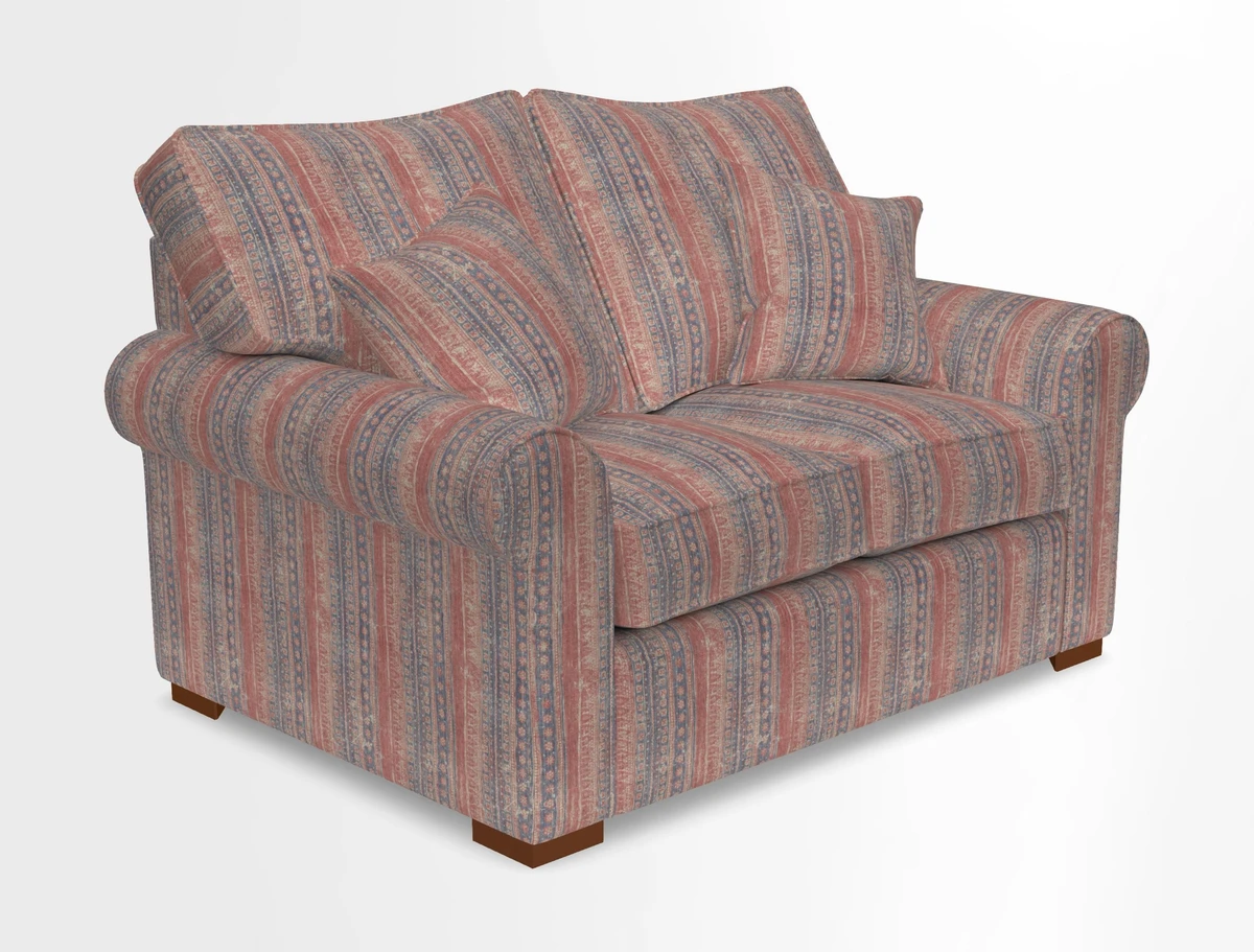 Upperton 3 Seater Loose Cover Sofa in Floral Linen Even So Verde - Fitted cover option available