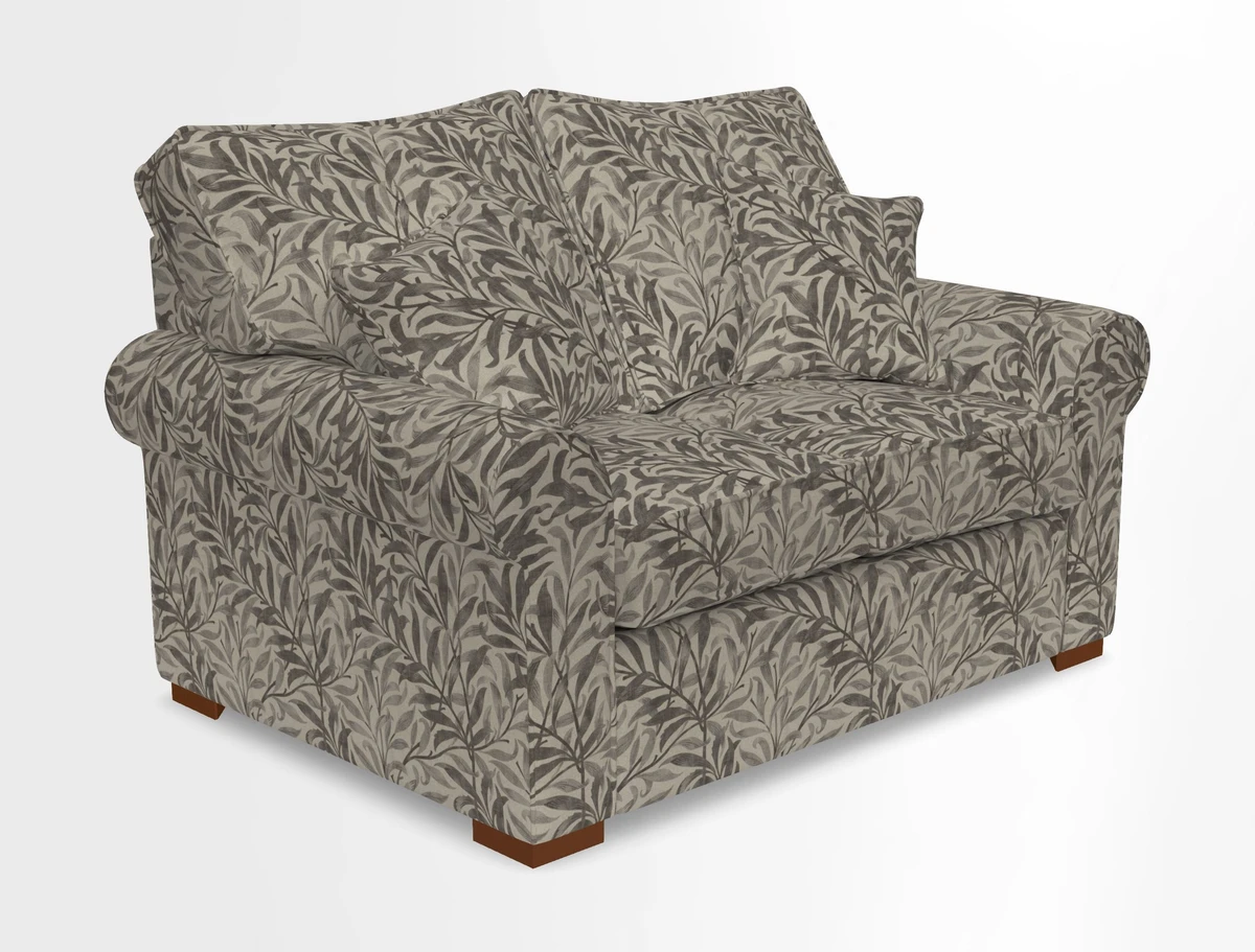 Upperton 3 Seater Loose Cover Sofa in Floral Linen Even So Verde - Fitted cover option available