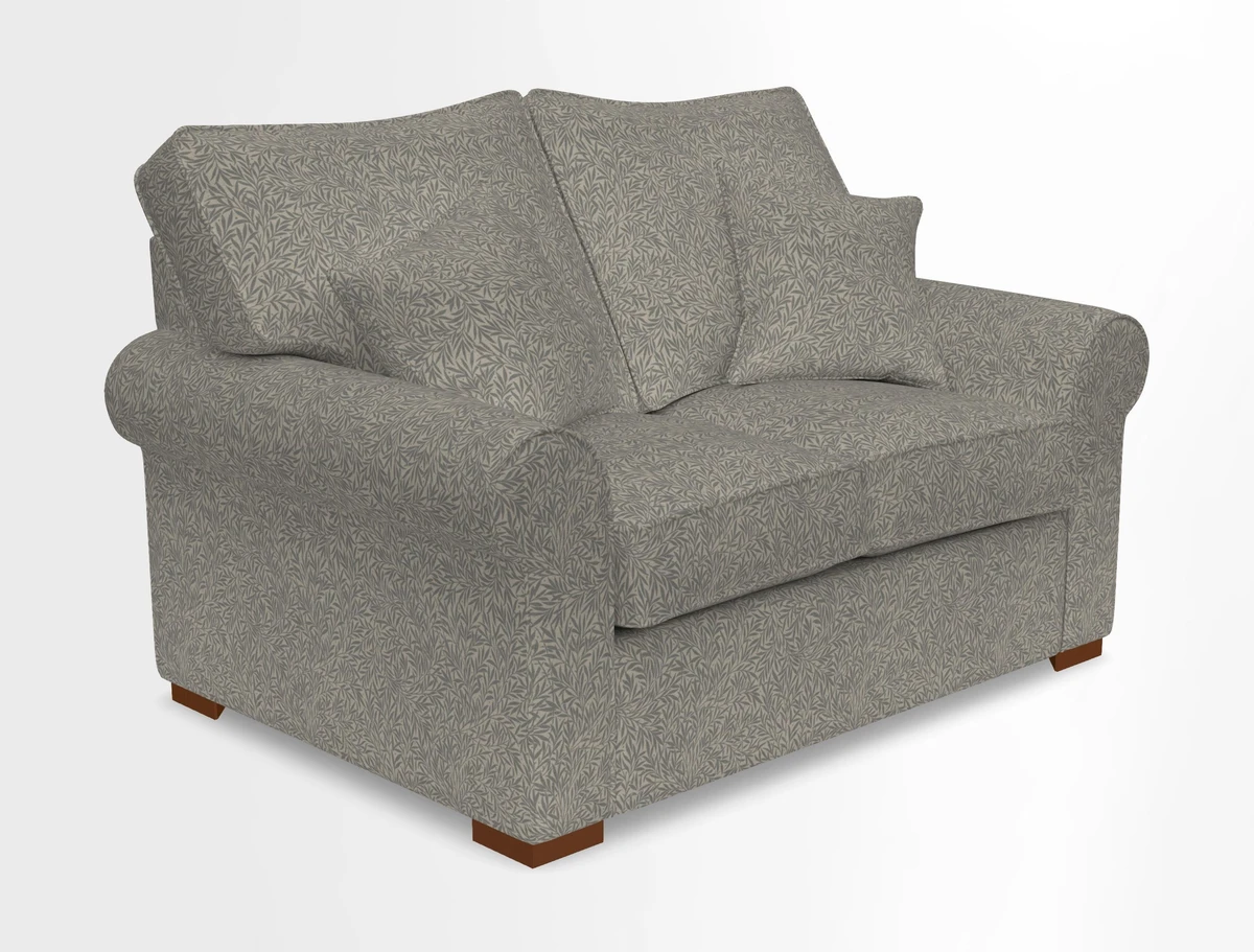 Upperton 3 Seater Loose Cover Sofa in Floral Linen Even So Verde - Fitted cover option available
