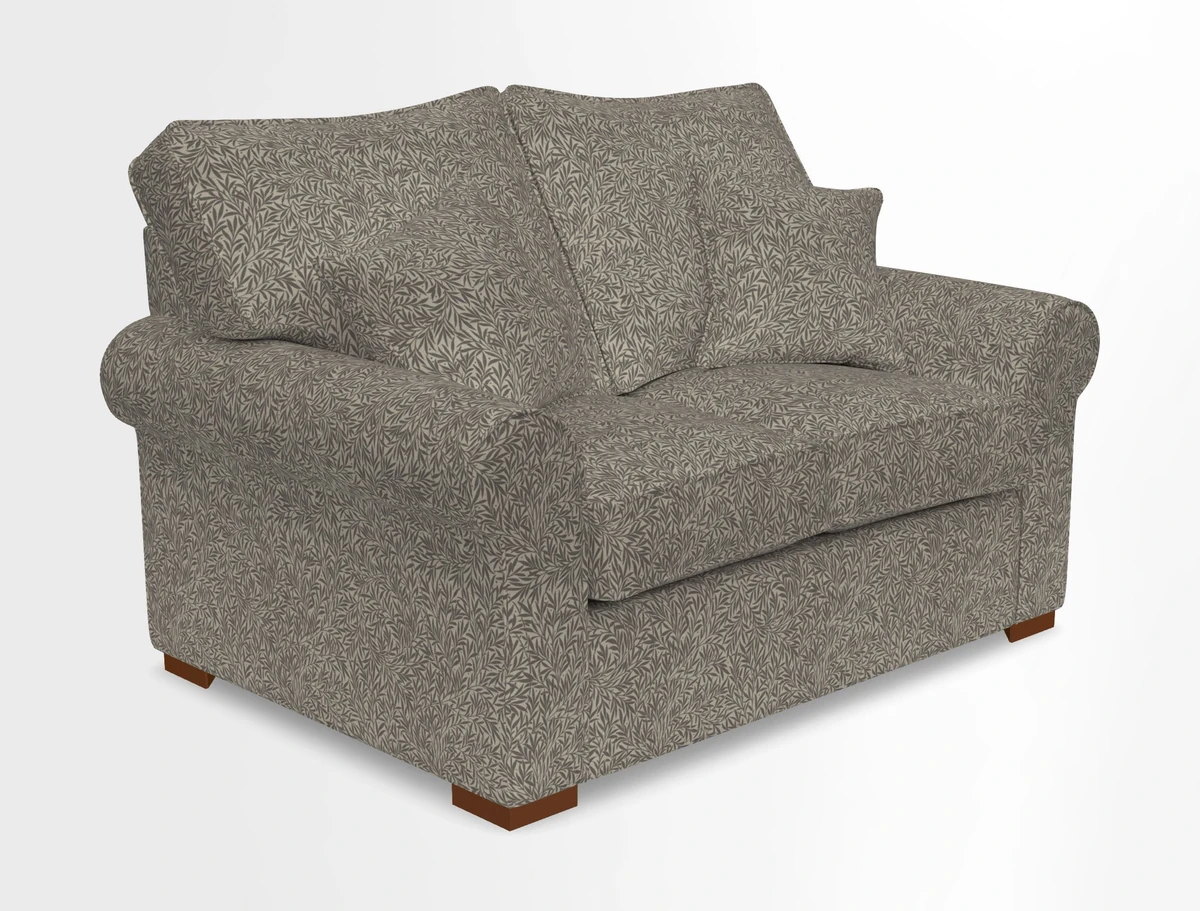 Upperton 3 Seater Loose Cover Sofa in Floral Linen Even So Verde - Fitted cover option available