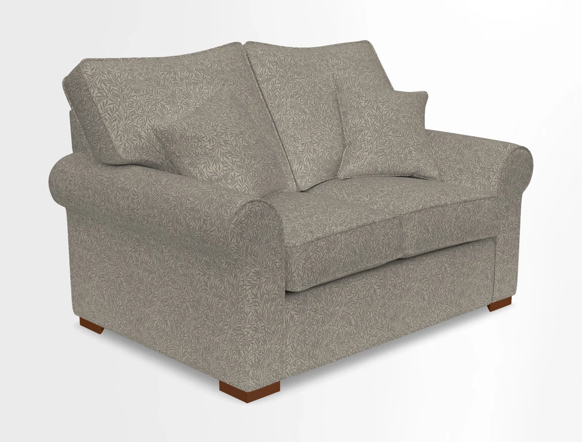 Upperton 3 Seater Loose Cover Sofa in Floral Linen Even So Verde - Fitted cover option available