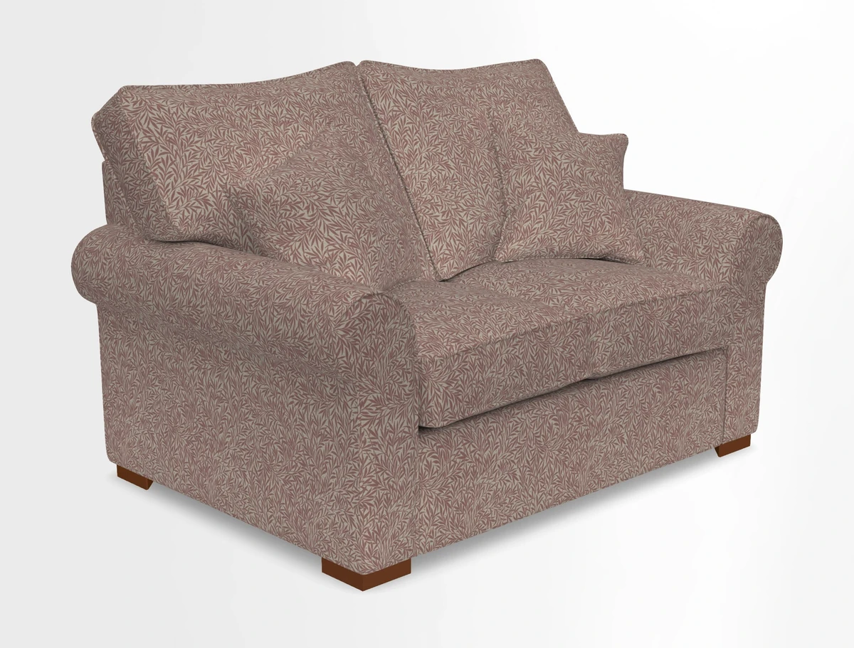 Upperton 3 Seater Loose Cover Sofa in Floral Linen Even So Verde - Fitted cover option available