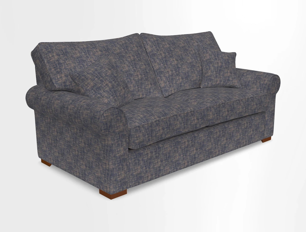 Upperton 3 Seater Loose Cover Sofa in Floral Linen Even So Verde - Fitted cover option available