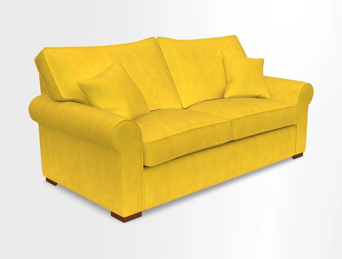 Upperton 3 Seater Loose Cover Sofa in Floral Linen Even So Verde - Fitted cover option available