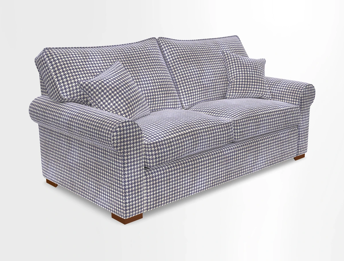 Upperton 3 Seater Loose Cover Sofa in Floral Linen Even So Verde - Fitted cover option available