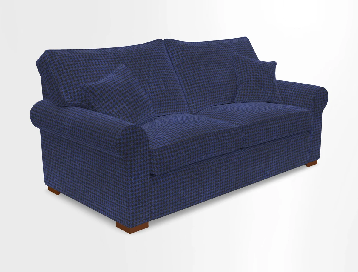 Upperton 3 Seater Loose Cover Sofa in Floral Linen Even So Verde - Fitted cover option available