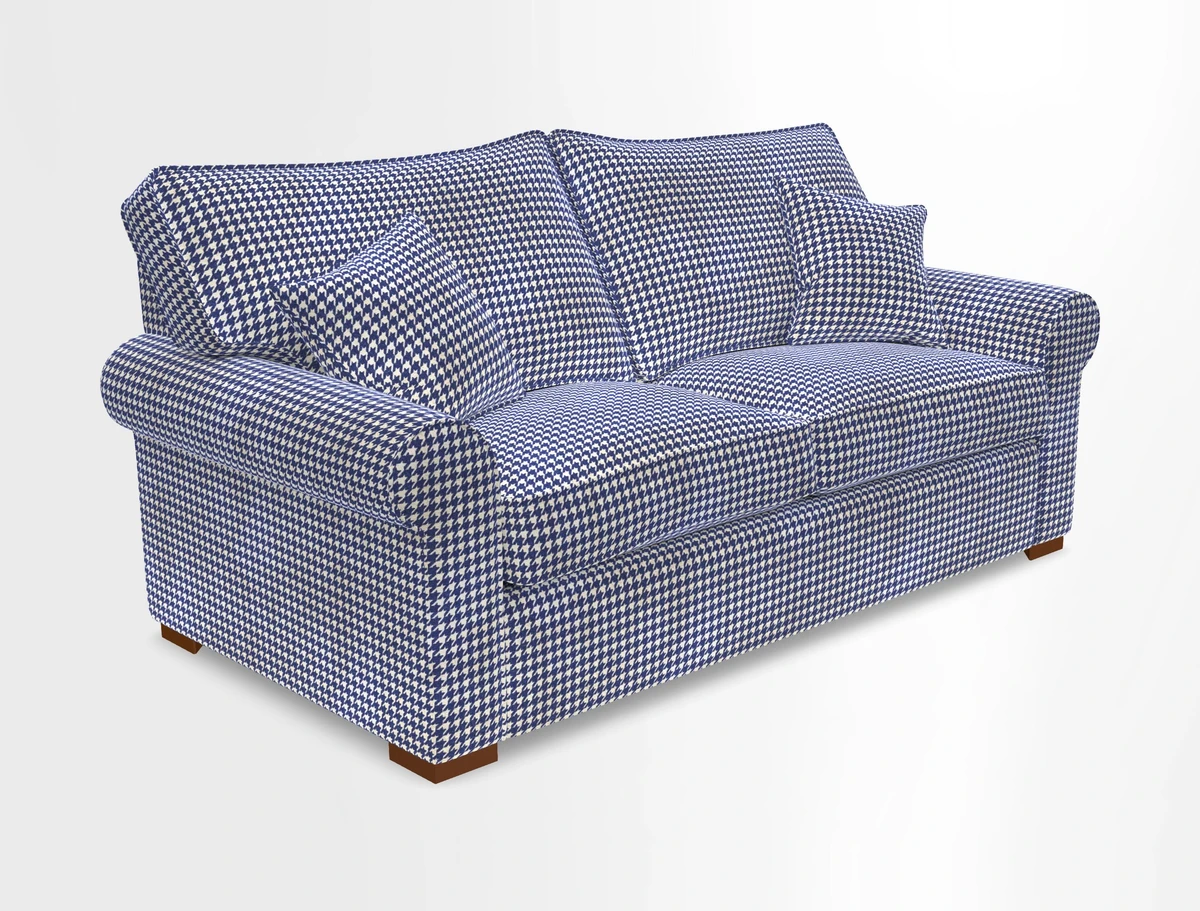 Upperton 3 Seater Loose Cover Sofa in Floral Linen Even So Verde - Fitted cover option available