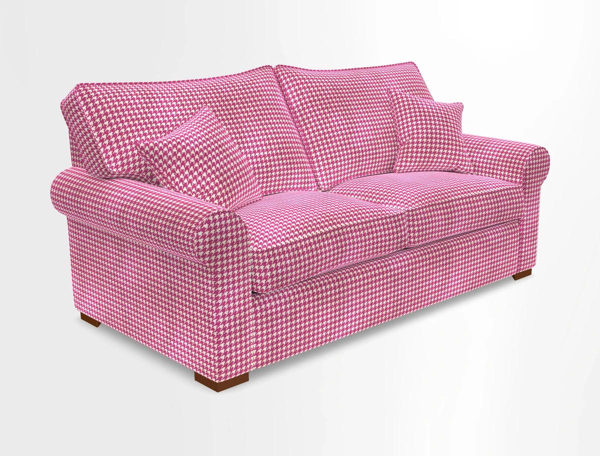 Upperton 3 Seater Loose Cover Sofa in Floral Linen Even So Verde - Fitted cover option available