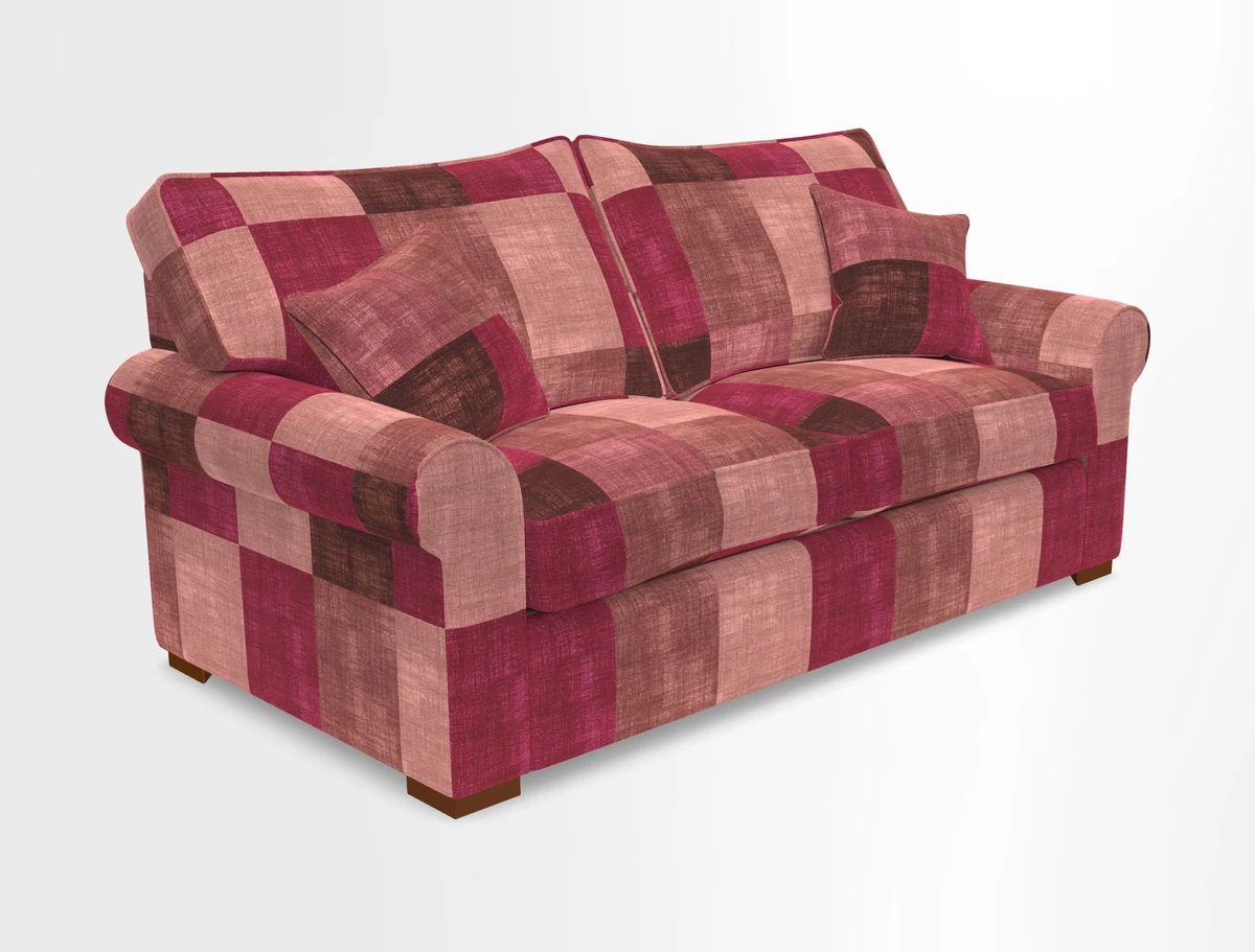 Upperton 3 Seater Loose Cover Sofa in Floral Linen Even So Verde - Fitted cover option available