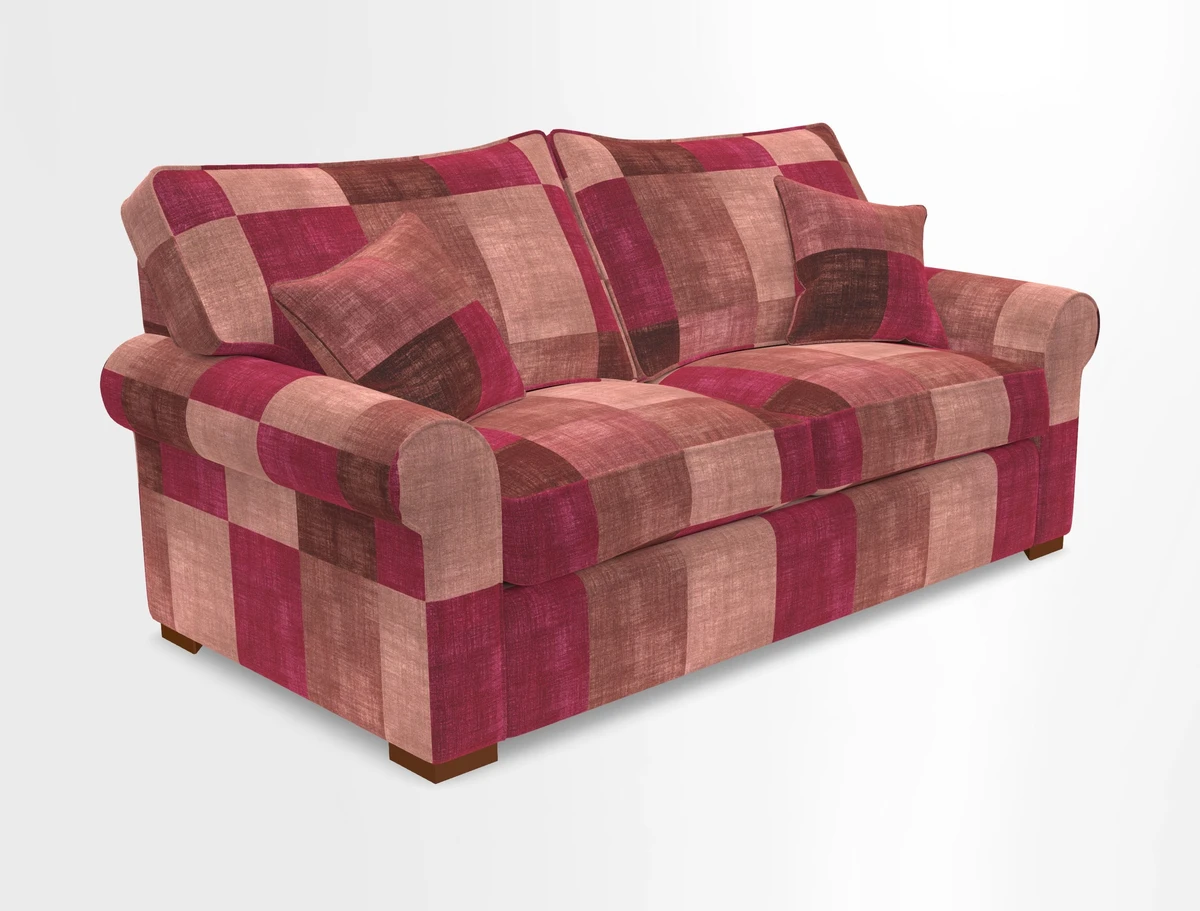 Upperton 3 Seater Loose Cover Sofa in Floral Linen Even So Verde - Fitted cover option available