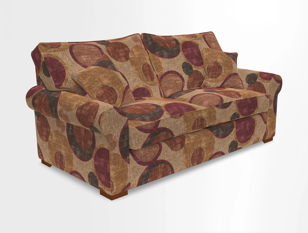 Upperton 3 Seater Loose Cover Sofa in Floral Linen Even So Verde - Fitted cover option available