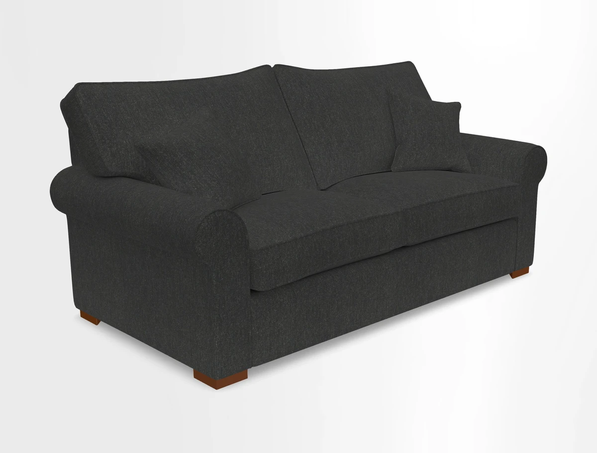 Upperton 3 Seater Loose Cover Sofa in Floral Linen Even So Verde - Fitted cover option available