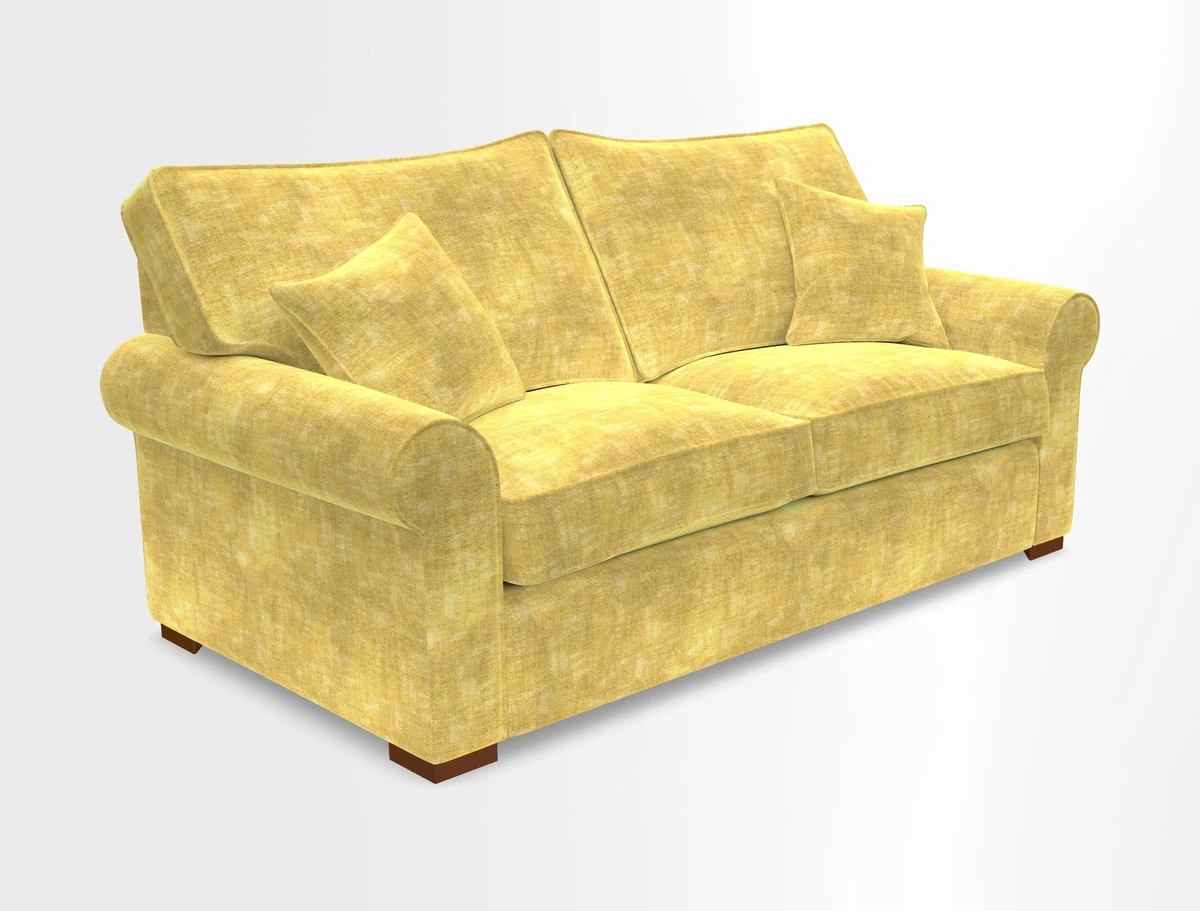 Upperton 3 Seater Loose Cover Sofa in Floral Linen Even So Verde - Fitted cover option available