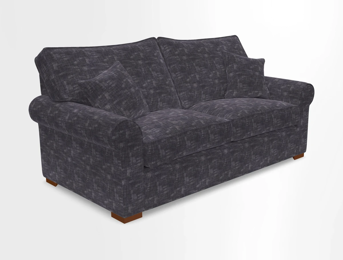 Upperton 3 Seater Loose Cover Sofa in Floral Linen Even So Verde - Fitted cover option available