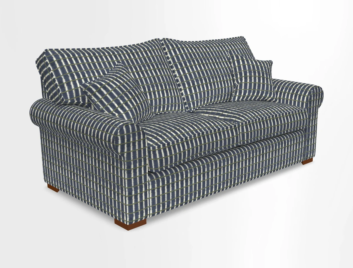 Upperton 3 Seater Loose Cover Sofa in Floral Linen Even So Verde - Fitted cover option available