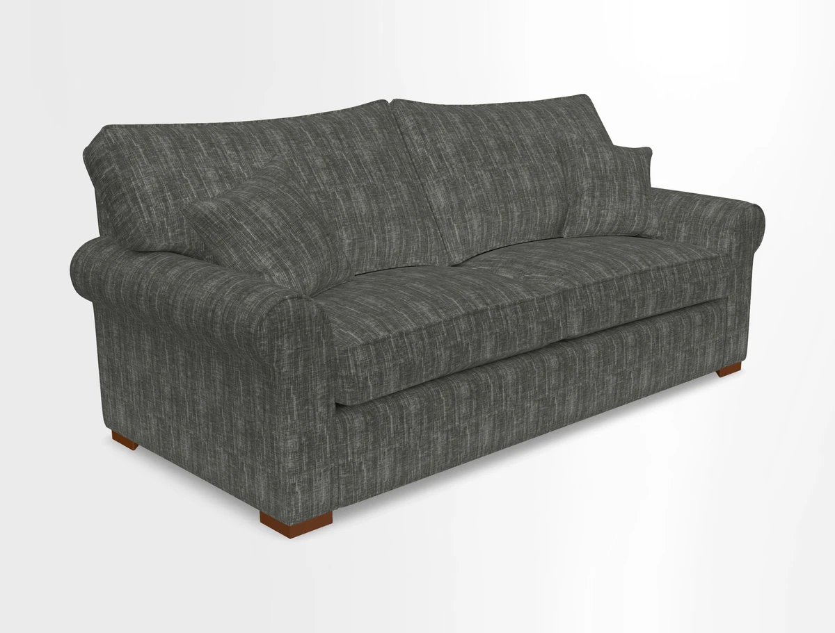 Upperton 3 Seater Loose Cover Sofa in Floral Linen Even So Verde - Fitted cover option available