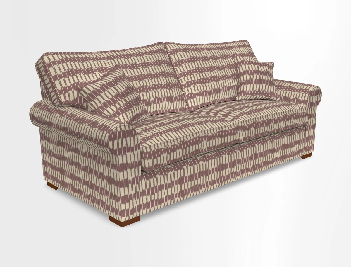 Upperton 3 Seater Loose Cover Sofa in Floral Linen Even So Verde - Fitted cover option available