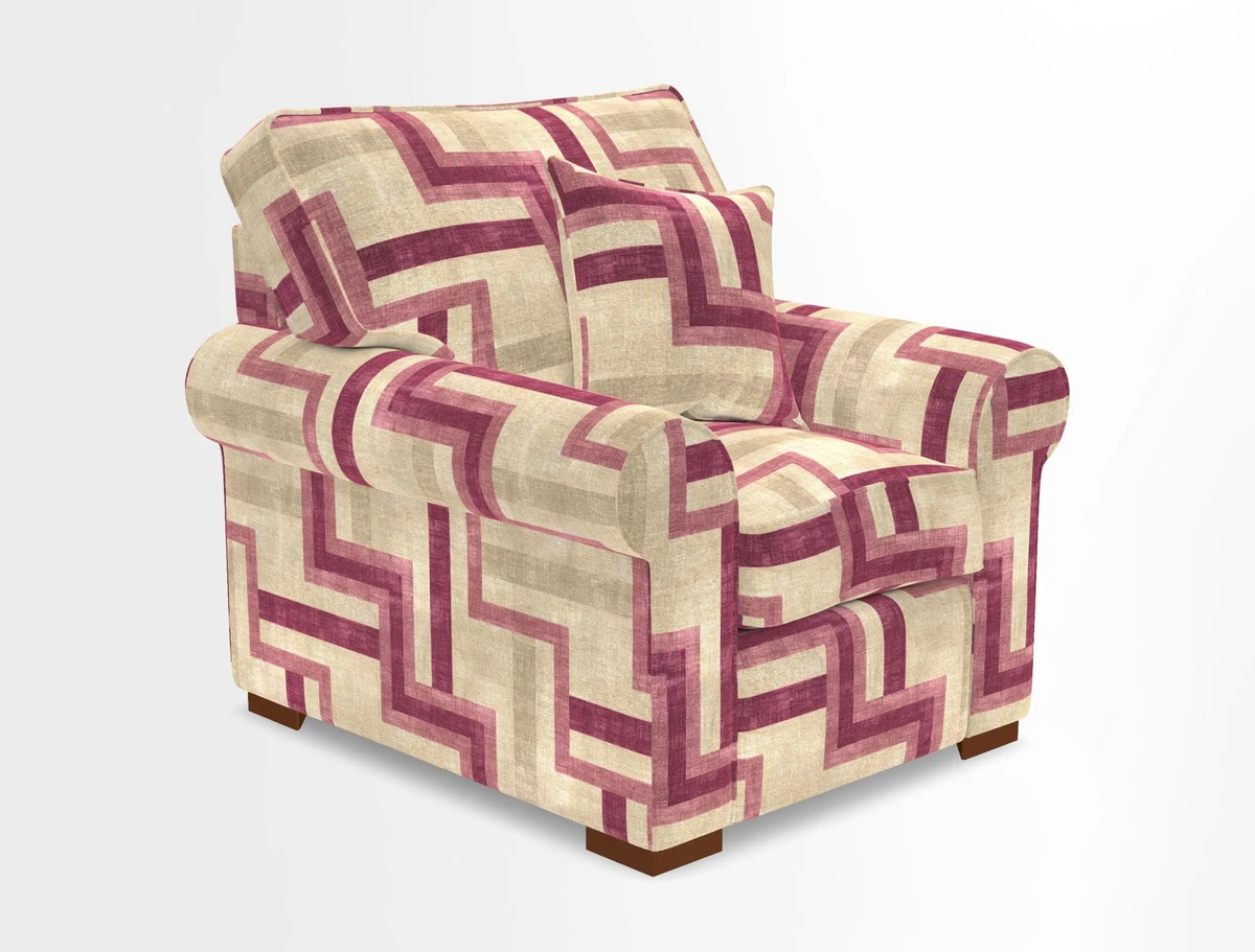 Upperton Chair in Two Tone Plain Biscuit - Loose cover option available