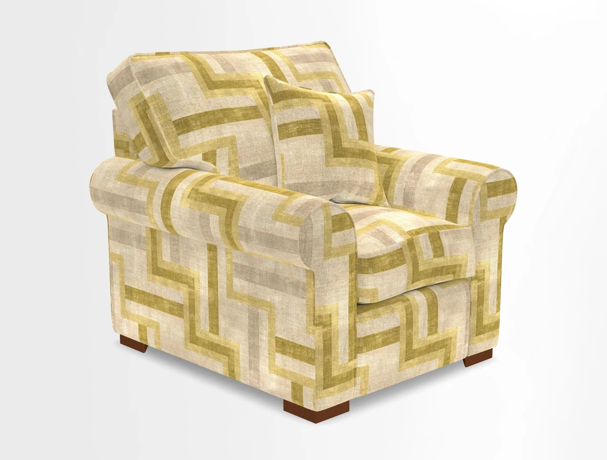 Upperton Chair in Two Tone Plain Biscuit - Loose cover option available