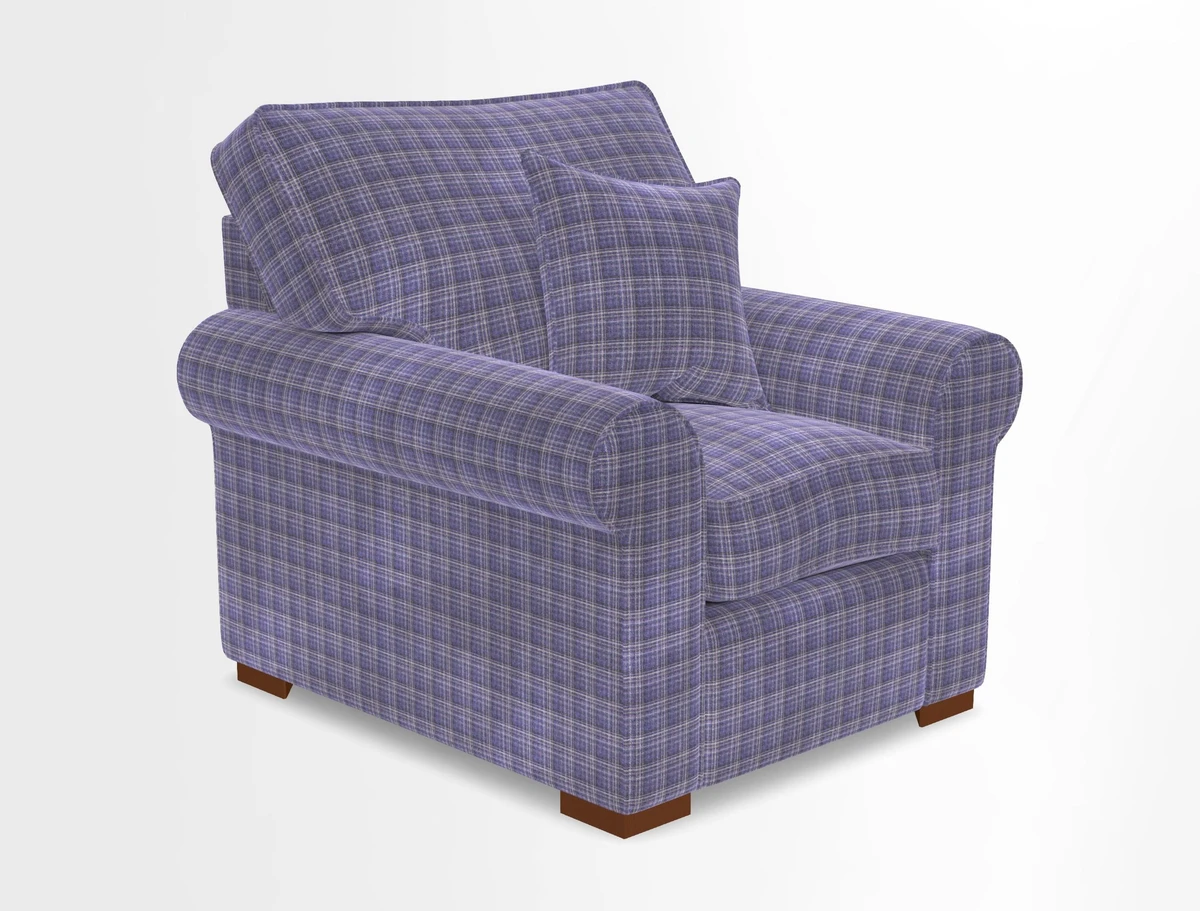 Upperton Chair in Two Tone Plain Biscuit - Loose cover option available
