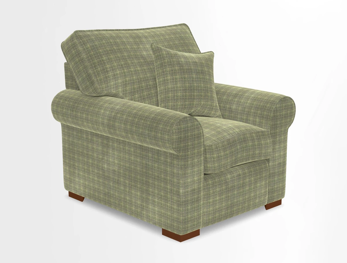 Upperton Chair in Two Tone Plain Biscuit - Loose cover option available