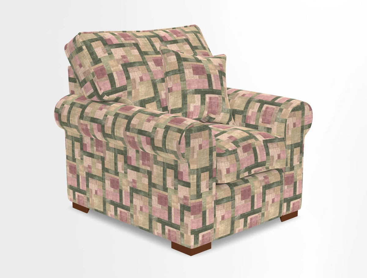 Upperton Chair in Two Tone Plain Biscuit - Loose cover option available