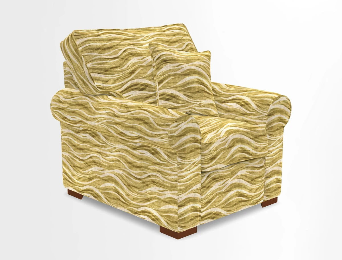 Upperton Chair in Two Tone Plain Biscuit - Loose cover option available