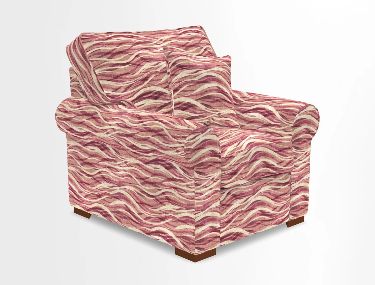Upperton Chair in Two Tone Plain Biscuit - Loose cover option available