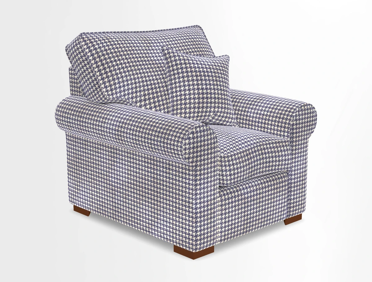 Upperton Chair in Two Tone Plain Biscuit - Loose cover option available
