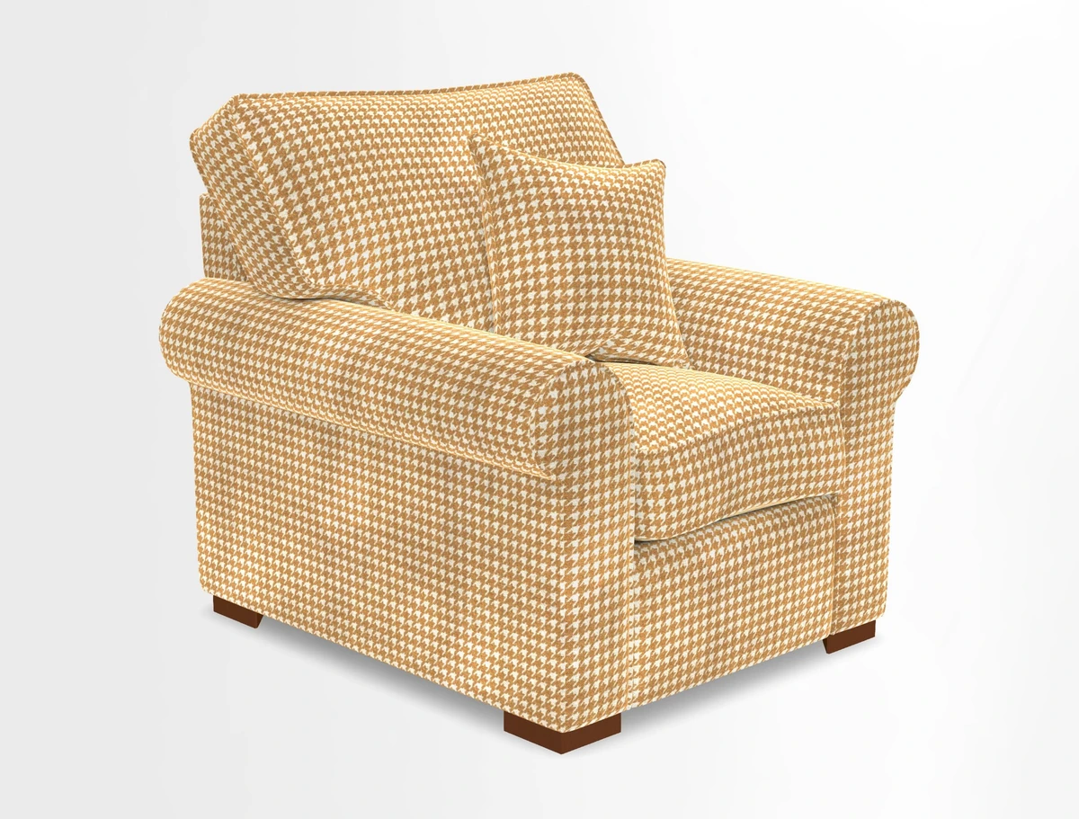 Upperton Chair in Two Tone Plain Biscuit - Loose cover option available