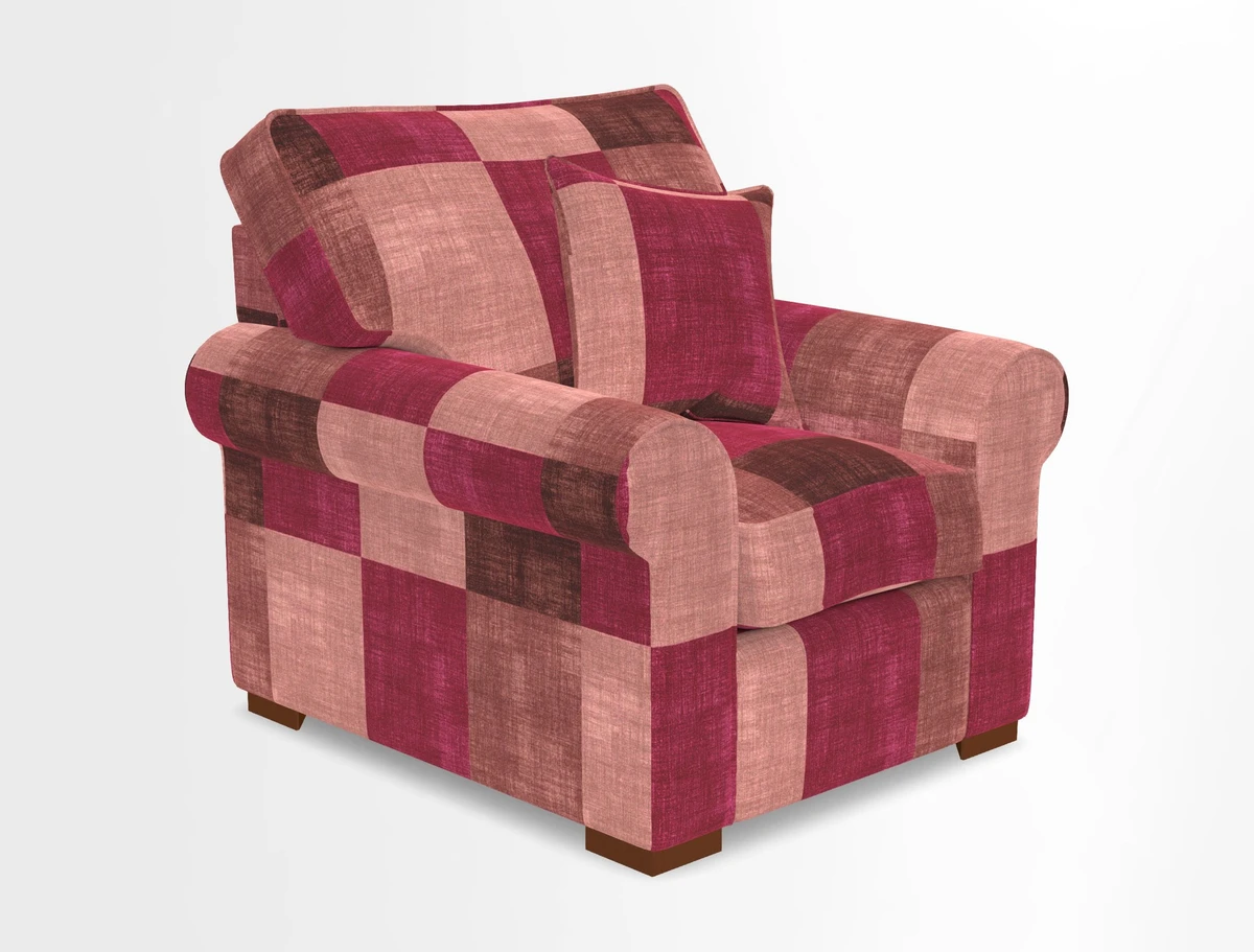 Upperton Chair in Two Tone Plain Biscuit - Loose cover option available