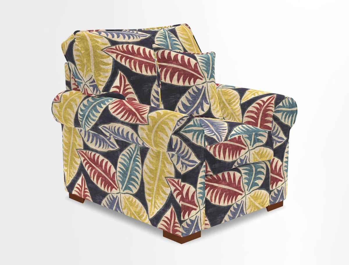 Upperton Chair in Two Tone Plain Biscuit - Loose cover option available