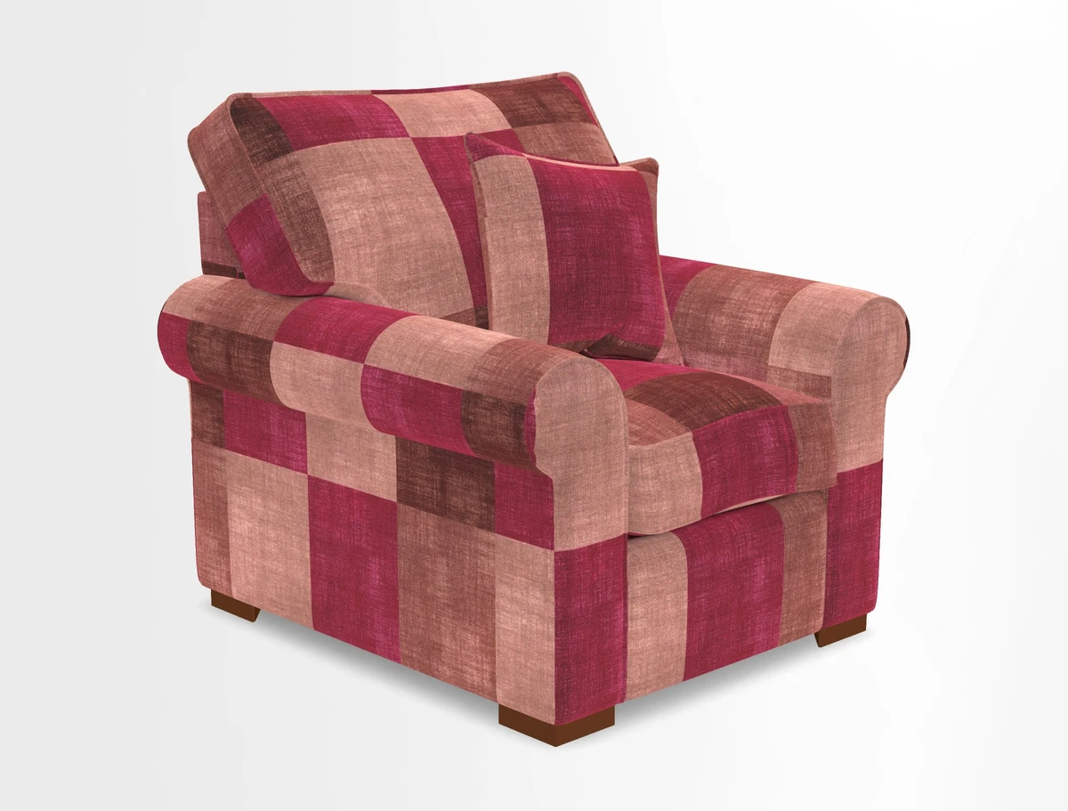 Upperton Chair in Two Tone Plain Biscuit - Loose cover option available