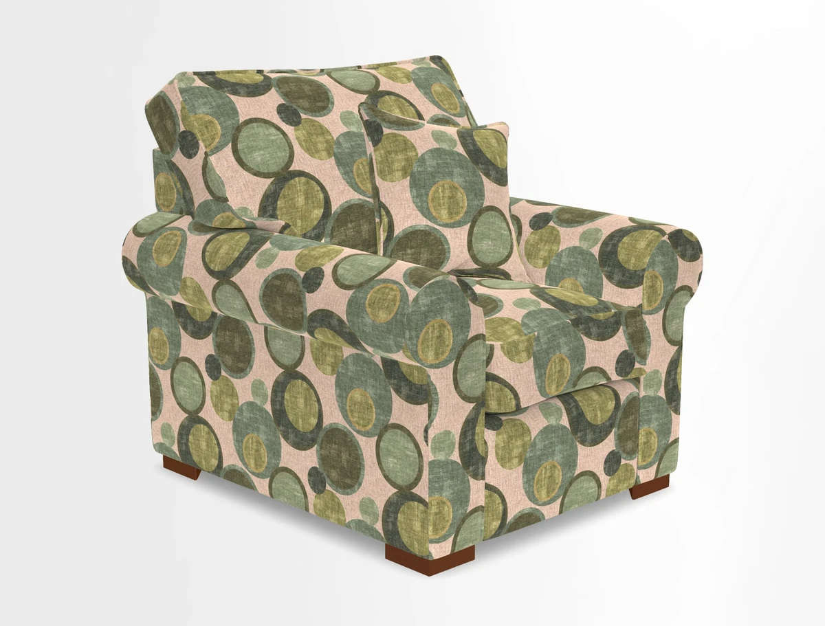 Upperton Chair in Two Tone Plain Biscuit - Loose cover option available