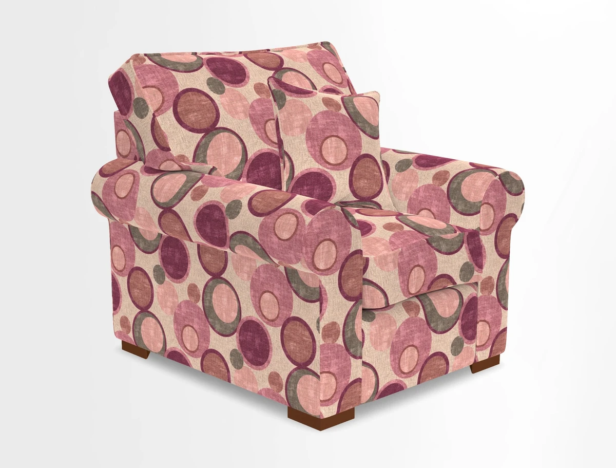 Upperton Chair in Two Tone Plain Biscuit - Loose cover option available