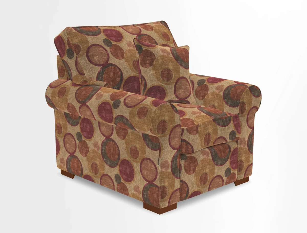 Upperton Chair in Two Tone Plain Biscuit - Loose cover option available